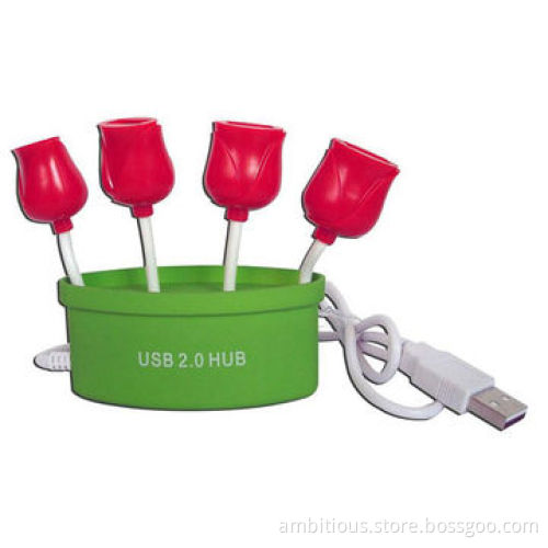 Custom-made 4-port USB Hub, No External Power Supply